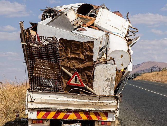 Load of trash being removed in NYC