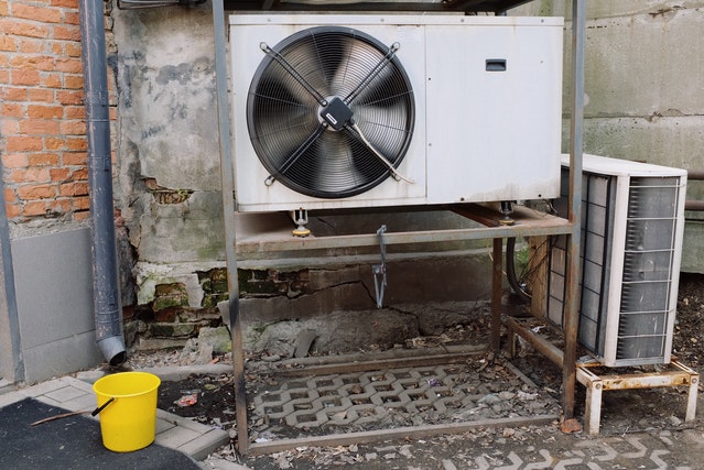 HVAC unit outside of a house